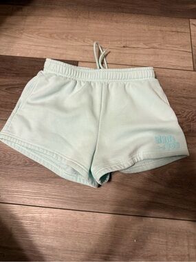 White Fox Boutique Light Mint Drawstring Athletic Shorts